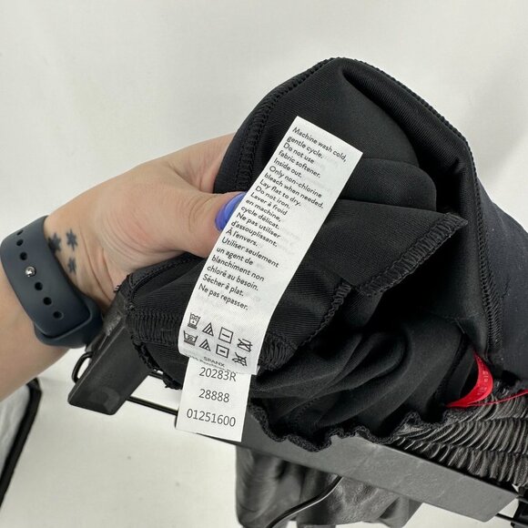 Spanx Leather-Like High Rise Jogger Pants Black Small - Picture 11 of 12
